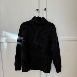NAADAM Turtleneck Sweater in Smoke